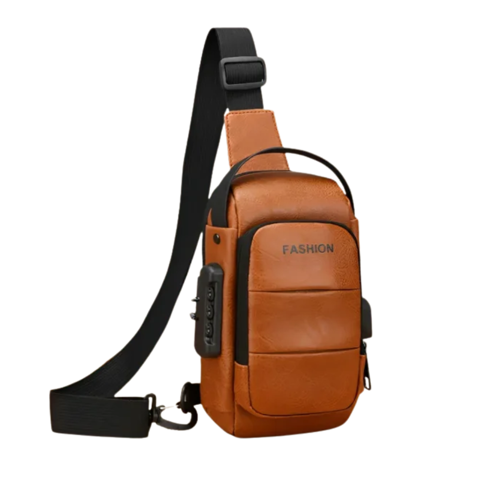 Sac Bandoulière Antivol en Cuir – USB Charge & Sécurité