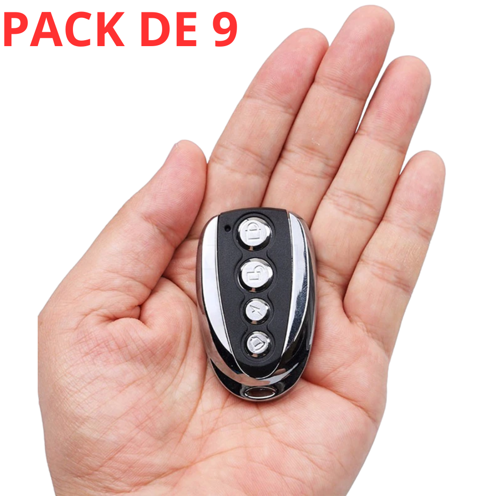 PACK x9 Porte de Clonage de Télécommande pour Porte Garage, Produits d'alarme de Voiture, Clonage & Programmation Facile