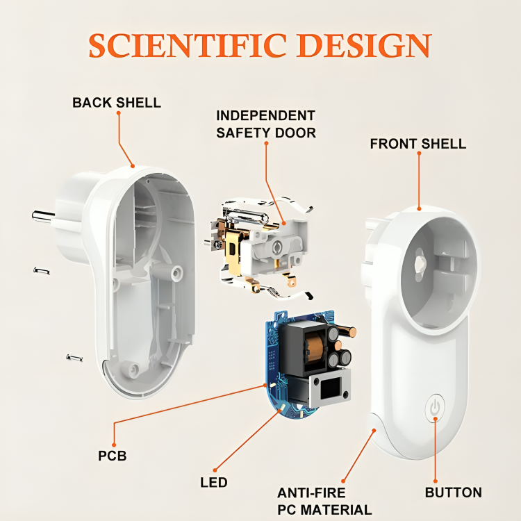 Prise Intelligente Wi-Fi LDNIO SEW1058 thumbnail 4