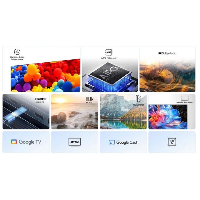 55 4k Uhd Smart Google Tv Hdr, Hdmi 2.1 Game Master, 55p6k