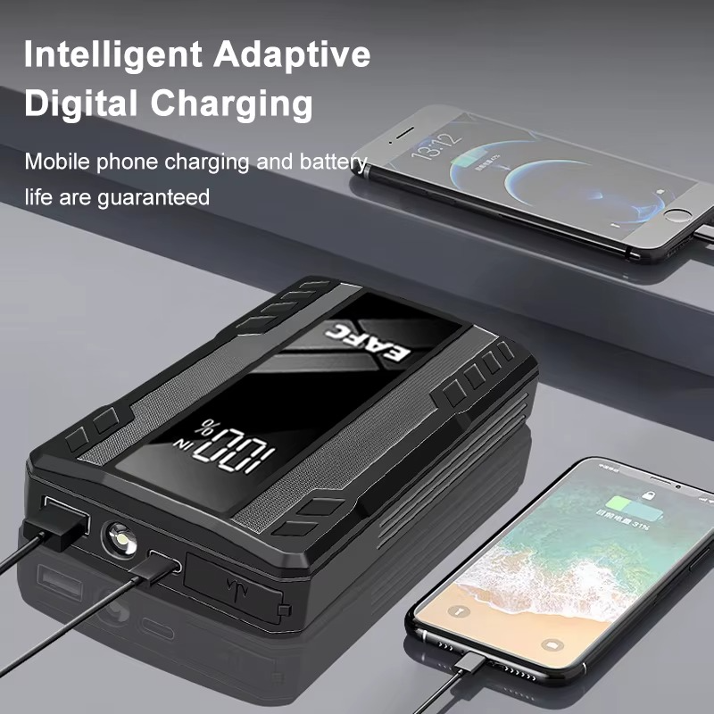 Démarreur de saut de voiture 1000 A, chargeur de batterie Booster de batterie externe de secours  thumbnail 5