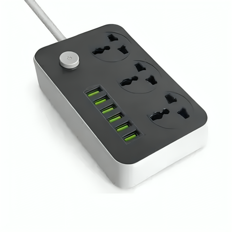 Multiprise Électrique avec 3 Prises AC et 6 Ports USB - SE3631