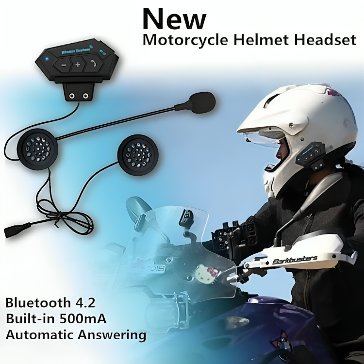 Kit Bluetooth pour Casque Moto – Appels Mains Libres & Musique Sans Fil thumbnail 2