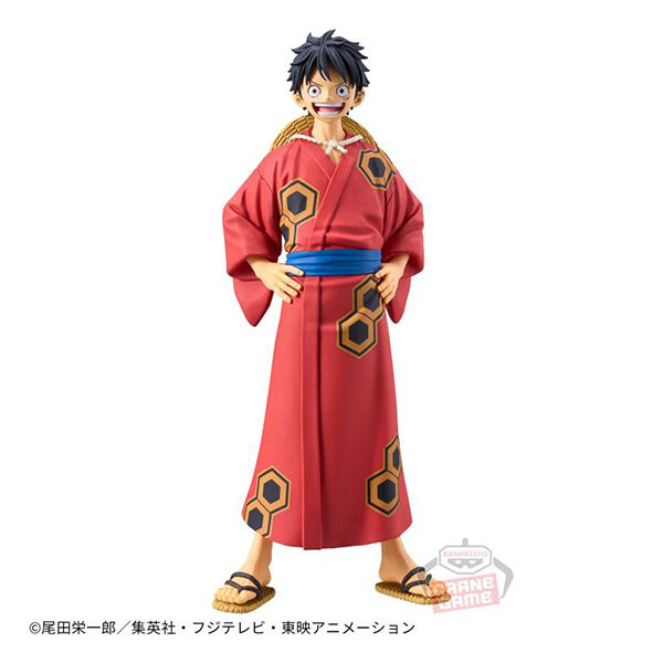 Figurine One Piece - DxF The GrandLine Series Wanokuni - Monkey D. Luffy Yukata Version - 16 cm
