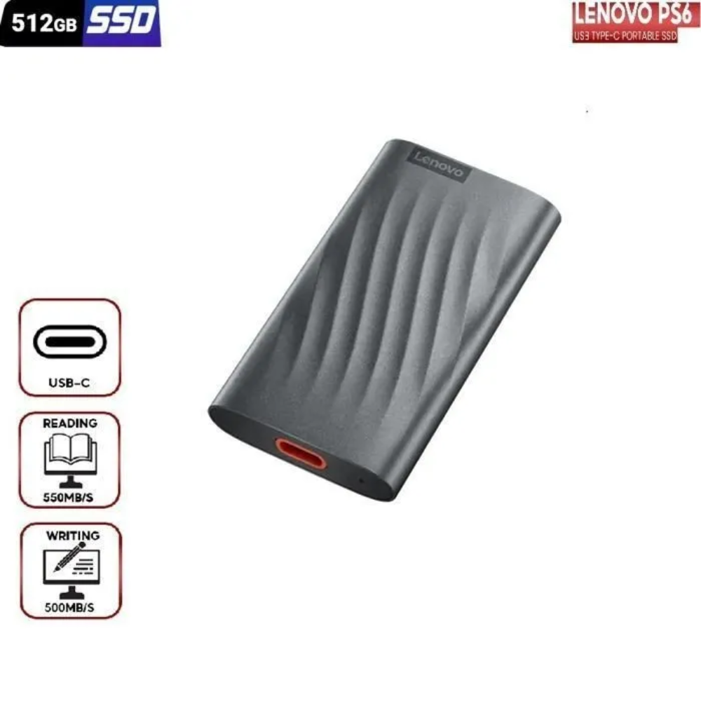 SSD Externe 512 Go, Vitesse de Lecture 550 Mo/s, USB 3.2gen 1