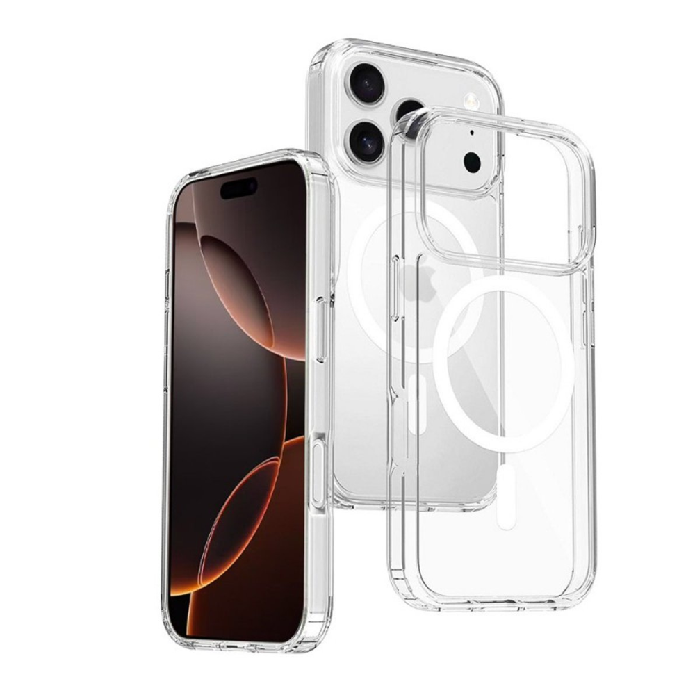 Coque iPhone 17 pro max Magnétique – Crystal Clear Compatible MagSafe thumbnail 2