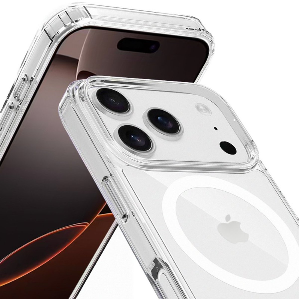 Coque iPhone 17 pro max Magnétique – Crystal Clear Compatible MagSafe thumbnail 3