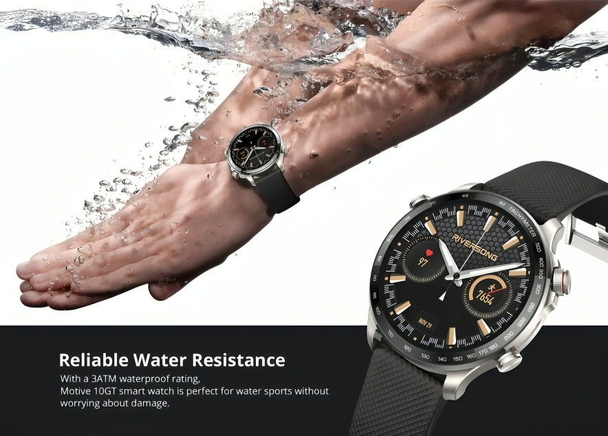 Smart Watch Riversong Motive 10 GT + Sangle supplémentaire thumbnail 4