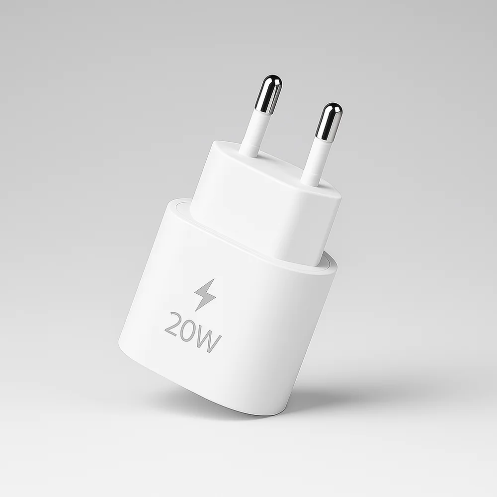 Adaptateur de Charge Rapide VT-07 – 20W USB-C Power Adapter, Couleur Blanc