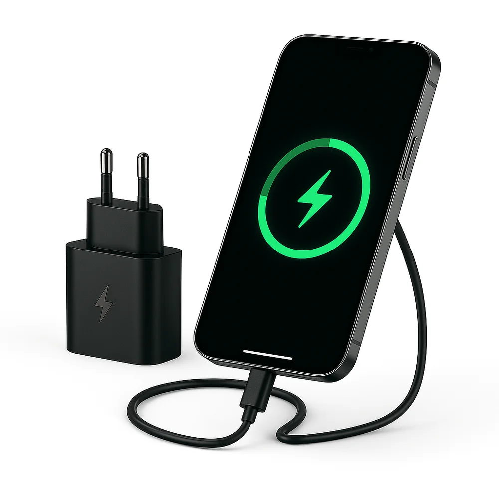 Chargeur Rapide VT-04 – USB-C to USB-C 25W, Noir, Compatible Type-C & Lightning thumbnail 4