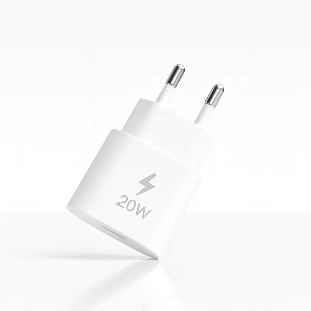 Chargeur Rapide VT-05 – 20W USB-C to USB-C Power Adapter, Couleur Blanc thumbnail 3