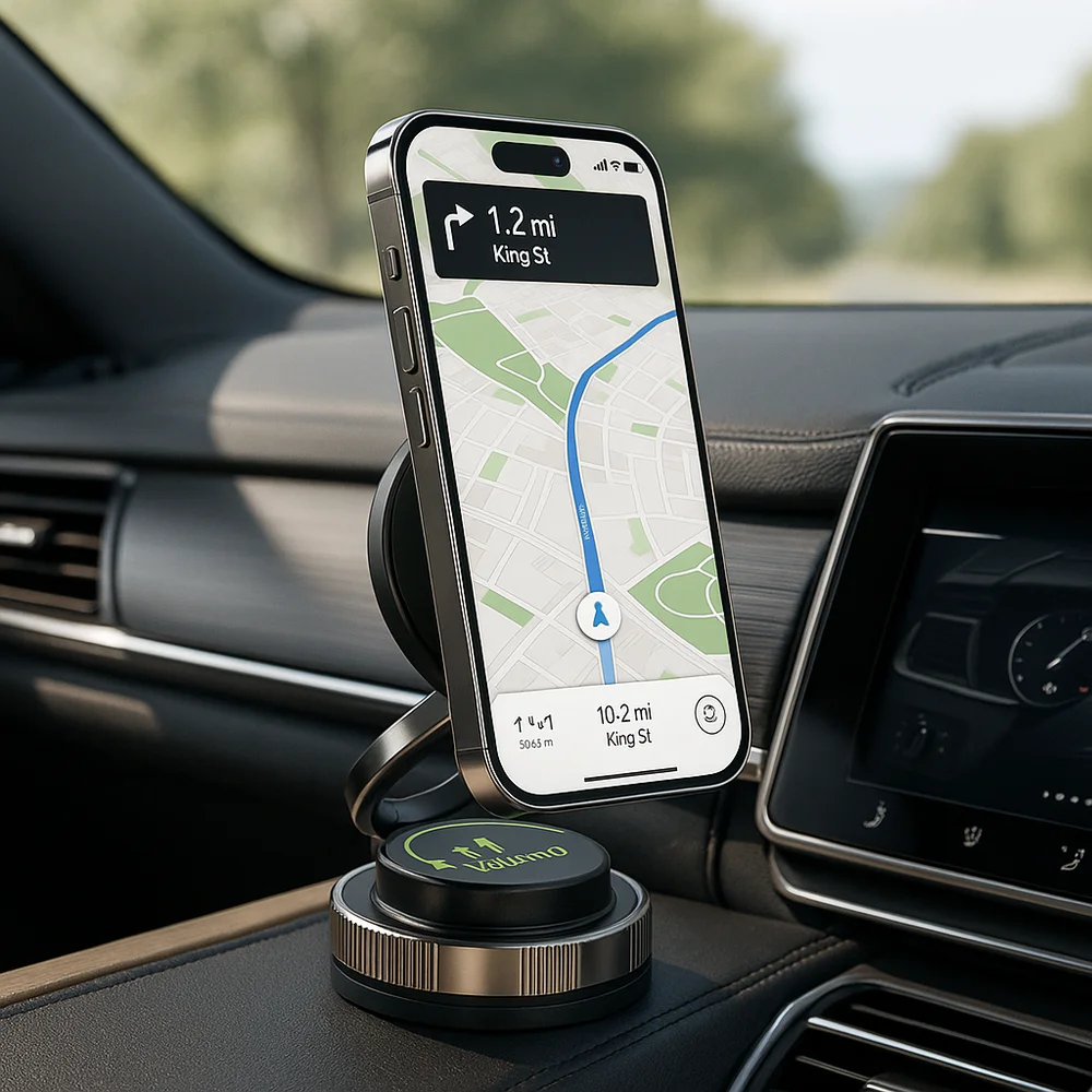 VR-09 Support de Voiture Magnétique – Rotation 360°, Ventouse Ultra Puissante, Compatible MagSafe thumbnail 3