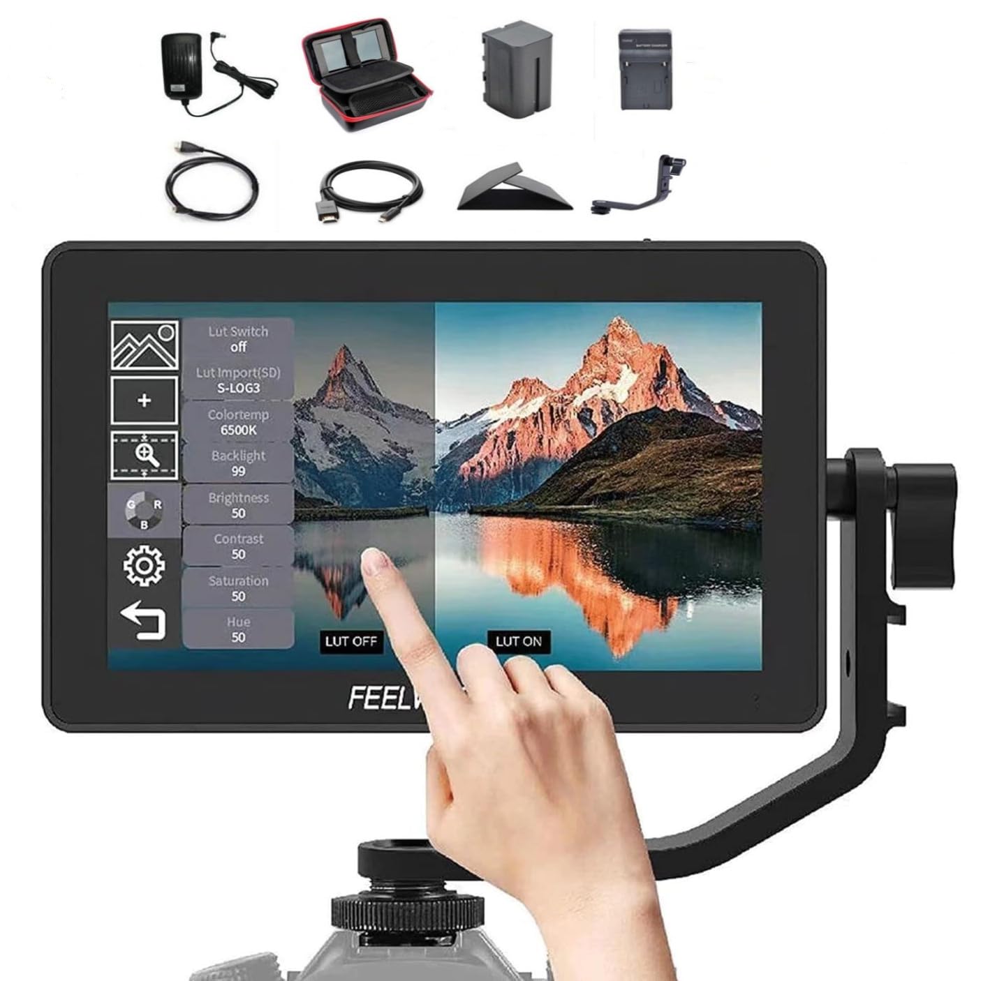 Moniteur de caméra 6" tactile 4K avec 3D LUT thumbnail 3