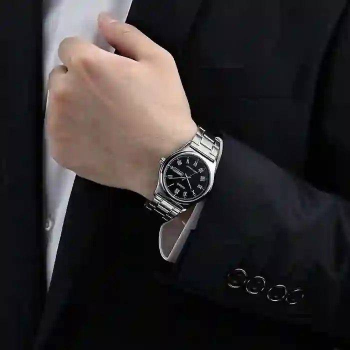 Montre Analogique Cadran Inoxydable Date Jour thumbnail 3