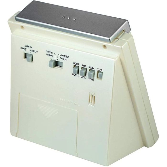Horloge numérique Reveil Alarme Avec Thermomètre Calendrier Automatique DQ-750F thumbnail 3