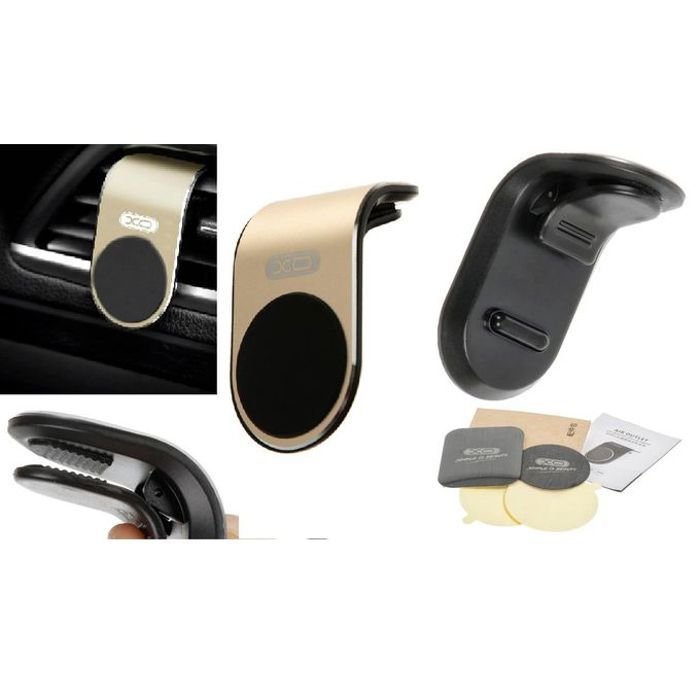 Support magnétique voiture C25 Air evacuation outlet avec pince forte thumbnail 1