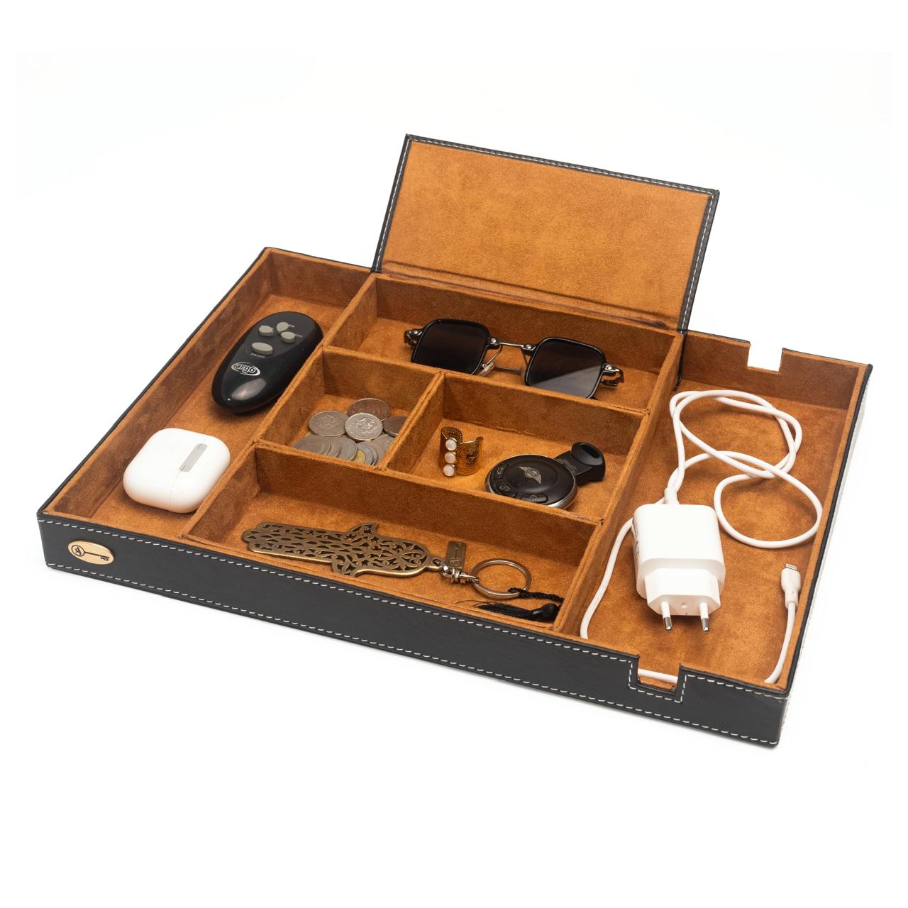 Plateau de rangement compartimenté