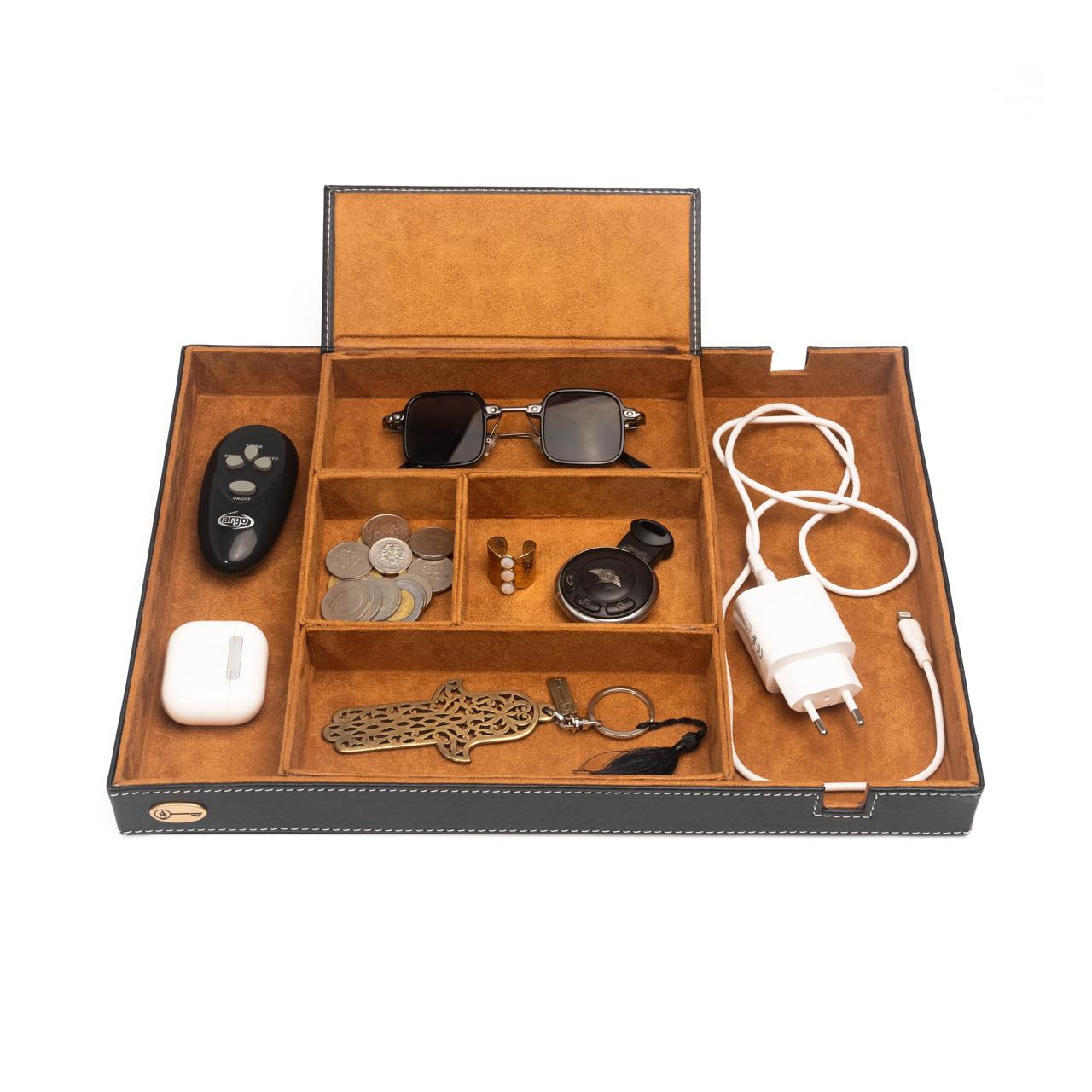 Plateau de rangement compartimenté