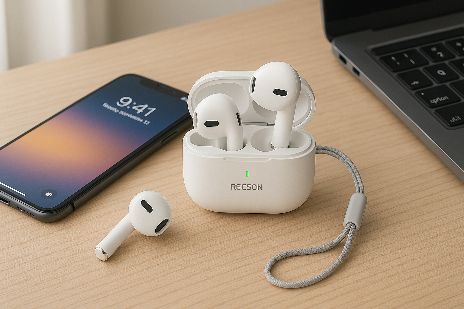 Écouteurs Sans Fil TW-106 – Son Puissant & Design Élégant thumbnail 4