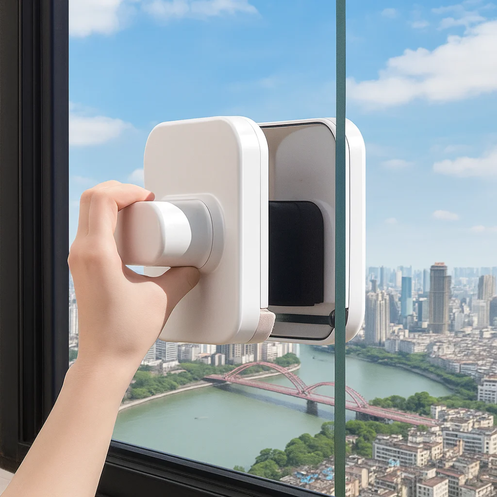 Nettoyeur Magnétique de Vitres – Double Face pour Vitres Épaisses et Double Vitrage thumbnail 1