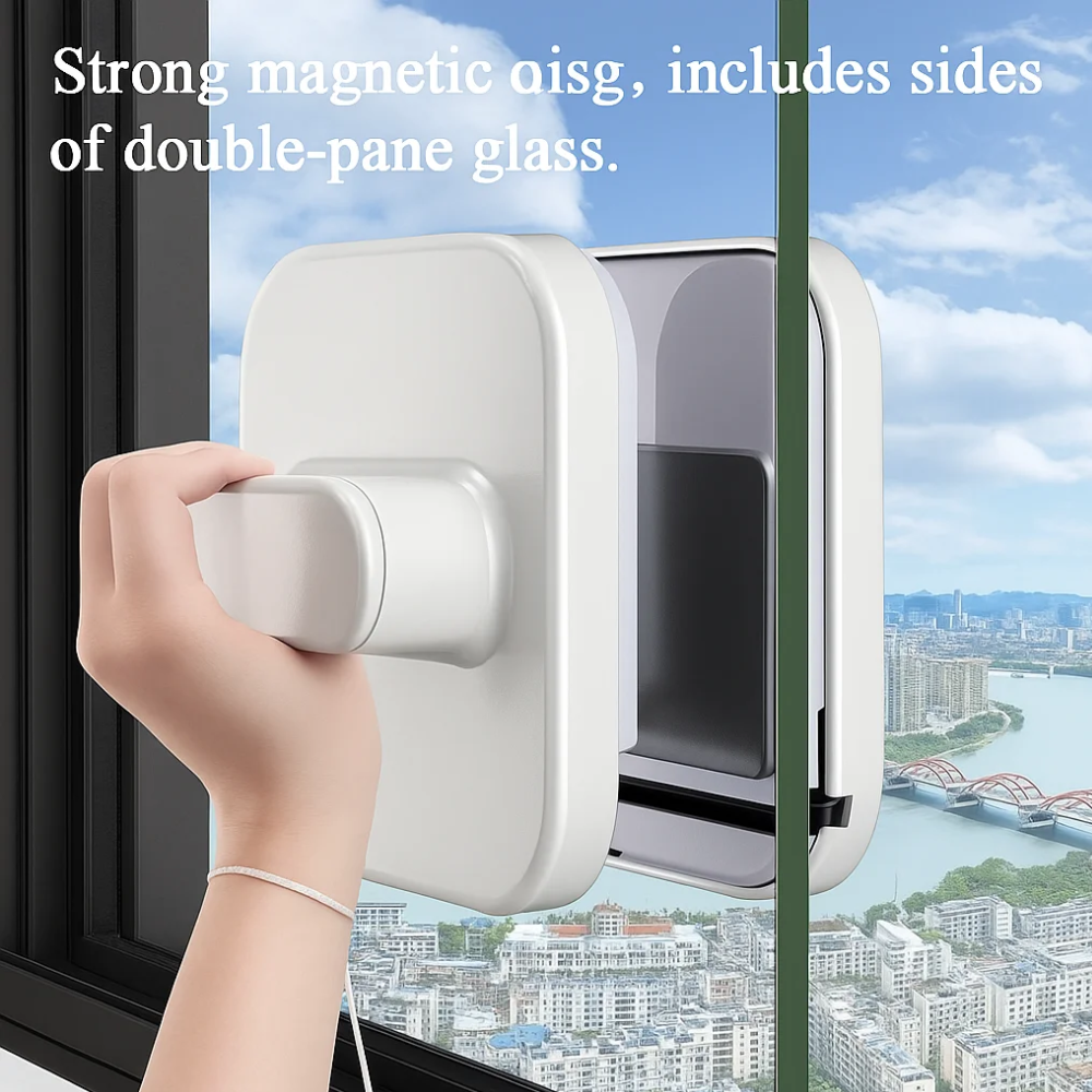 Nettoyeur Magnétique de Vitres – Double Face pour Vitres Épaisses et Double Vitrage thumbnail 3