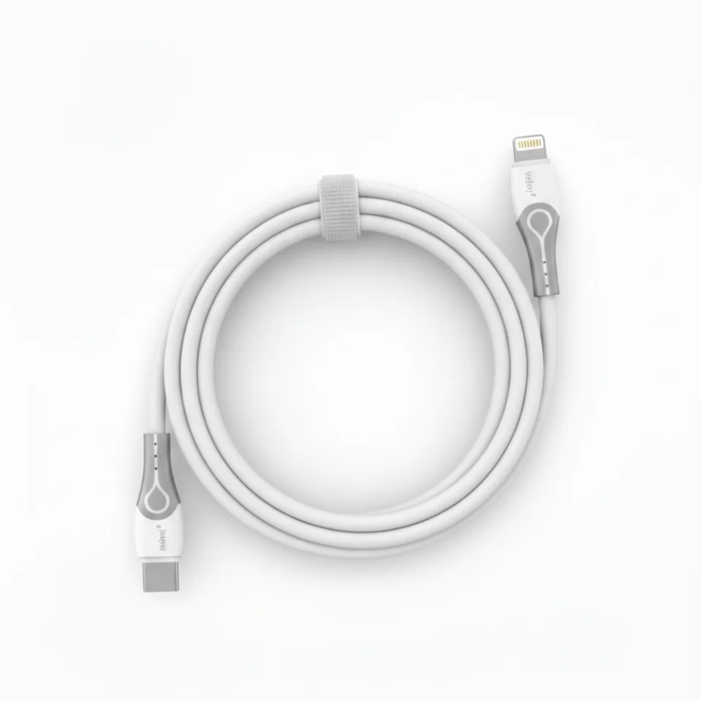 Câble Velano USB-C vers Lightning 60W Blanc – Charge Ultra Rapide & Transfert de Données Sécurisé thumbnail 4