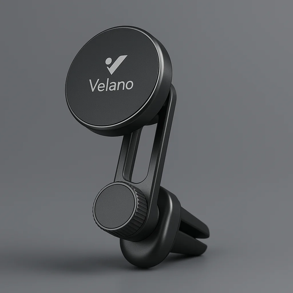 VR-07 – Support Téléphone Magnétique pour Voiture, Compatible MagSafe, Rotation 360°, Fixation Grille d’Aération, Noir thumbnail 1