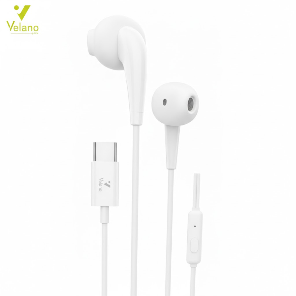 Écouteurs USB-C VE-10 – Blanc 