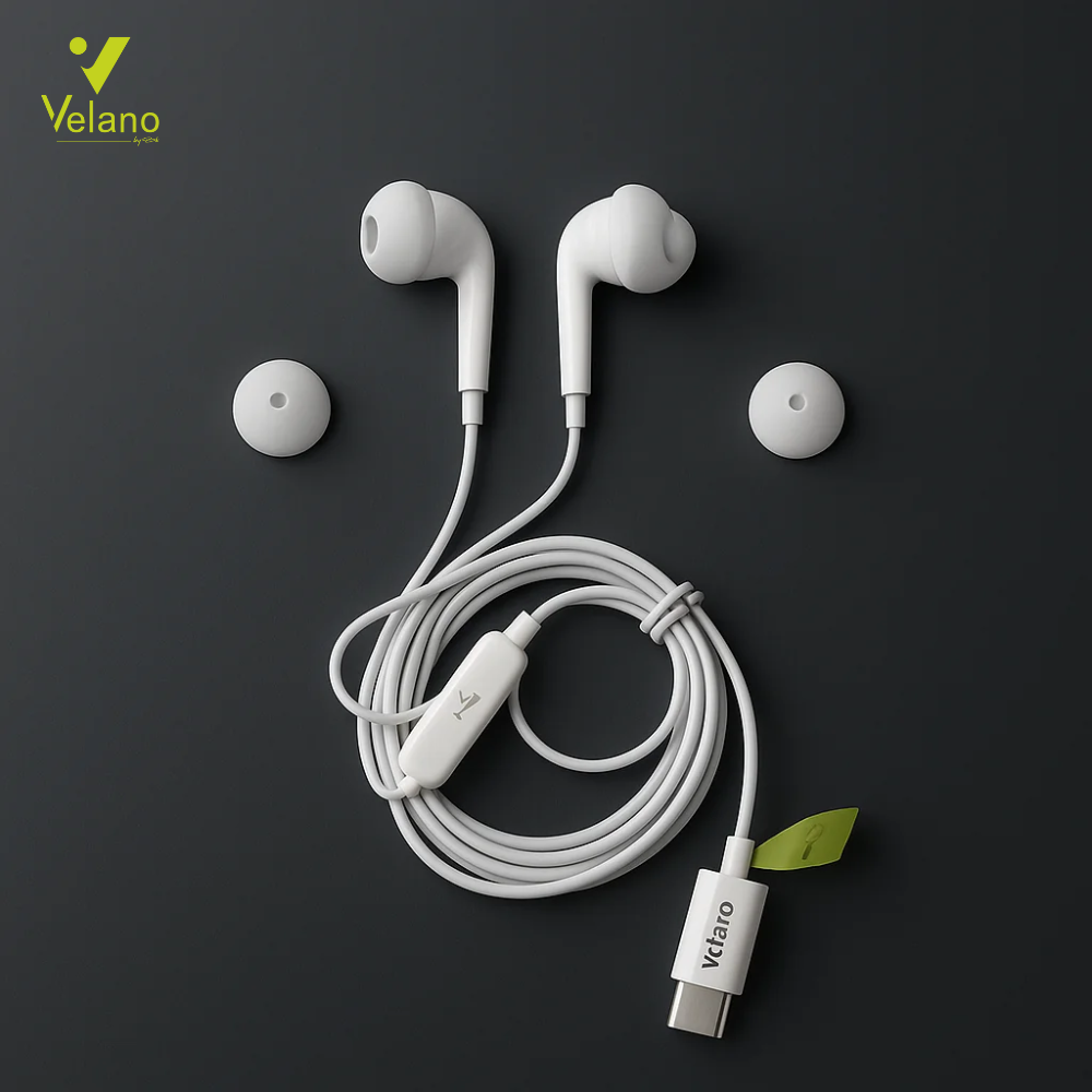 Écouteurs USB-C VE-10 – Blanc 