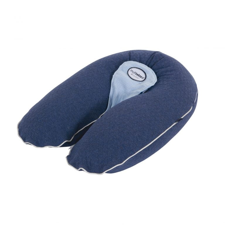Coussin D’allaitement Multirelax 3 en 1 Jersey Matelasse Bleu