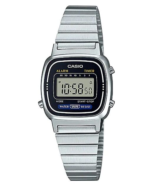  Montre Femmes electronique classique Fil metallique Visage carré-LA670WA-1DF