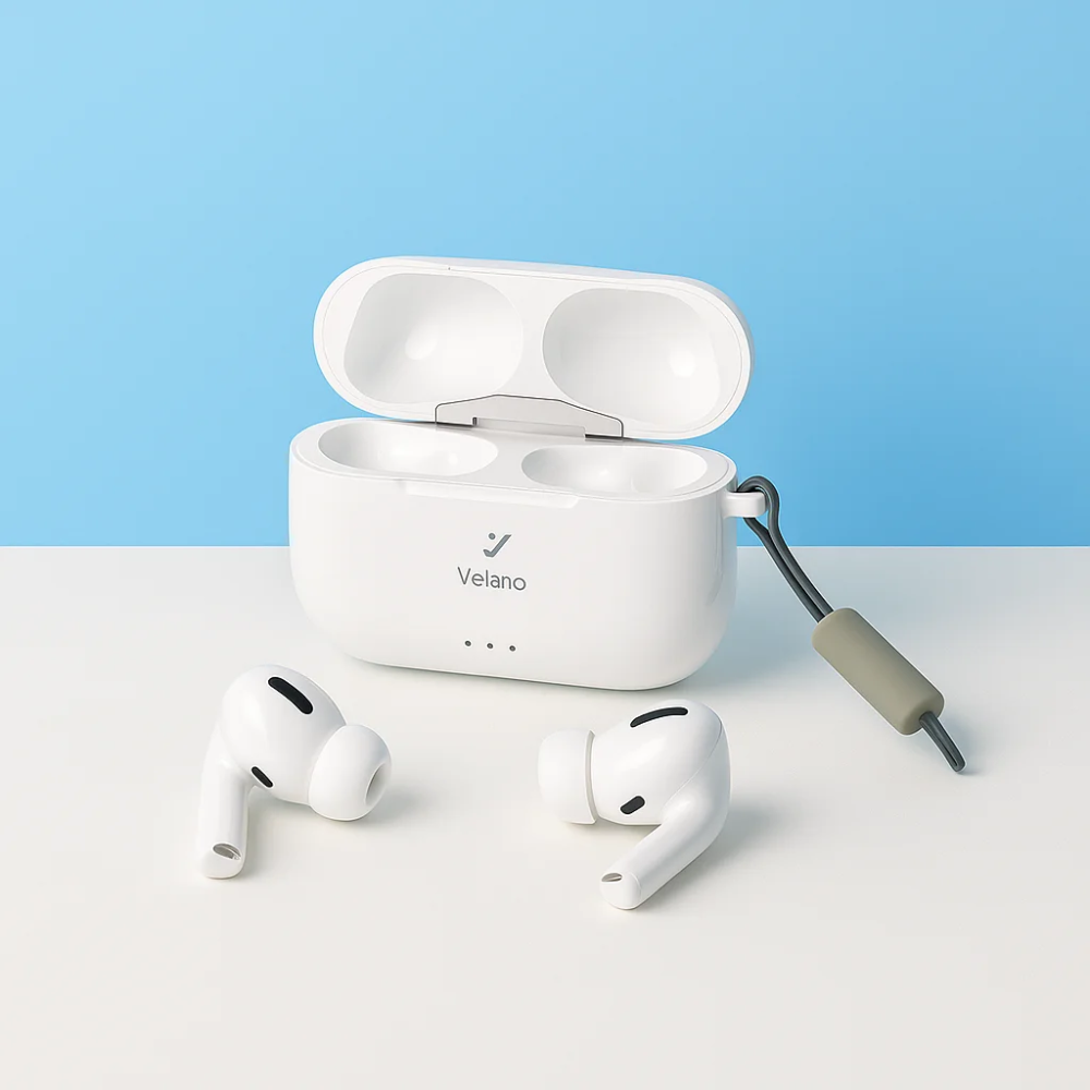 Ecouteurs Sans Fil R-PRO3 Blanc – ANC, Bluetooth 5.3, Boîtier Rechargeable, Son DSP HD