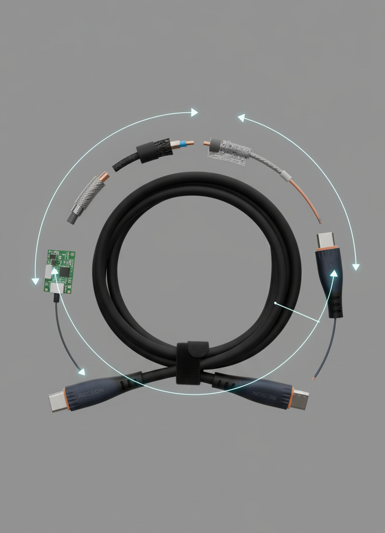 Type-C to Type-C Cable (1 m) REC-01 thumbnail 6