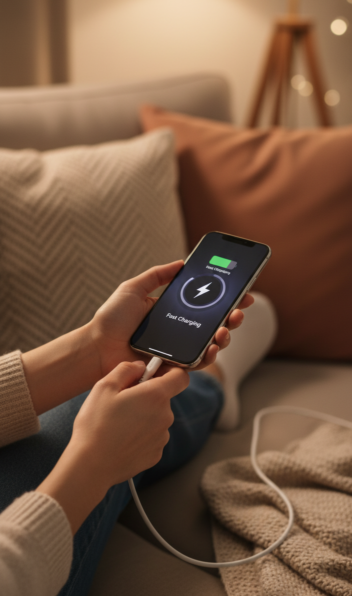 Câble USB vers Lightning 1 m – Charge Rapide & Transfert de Données (Modèle REC-01) thumbnail 6