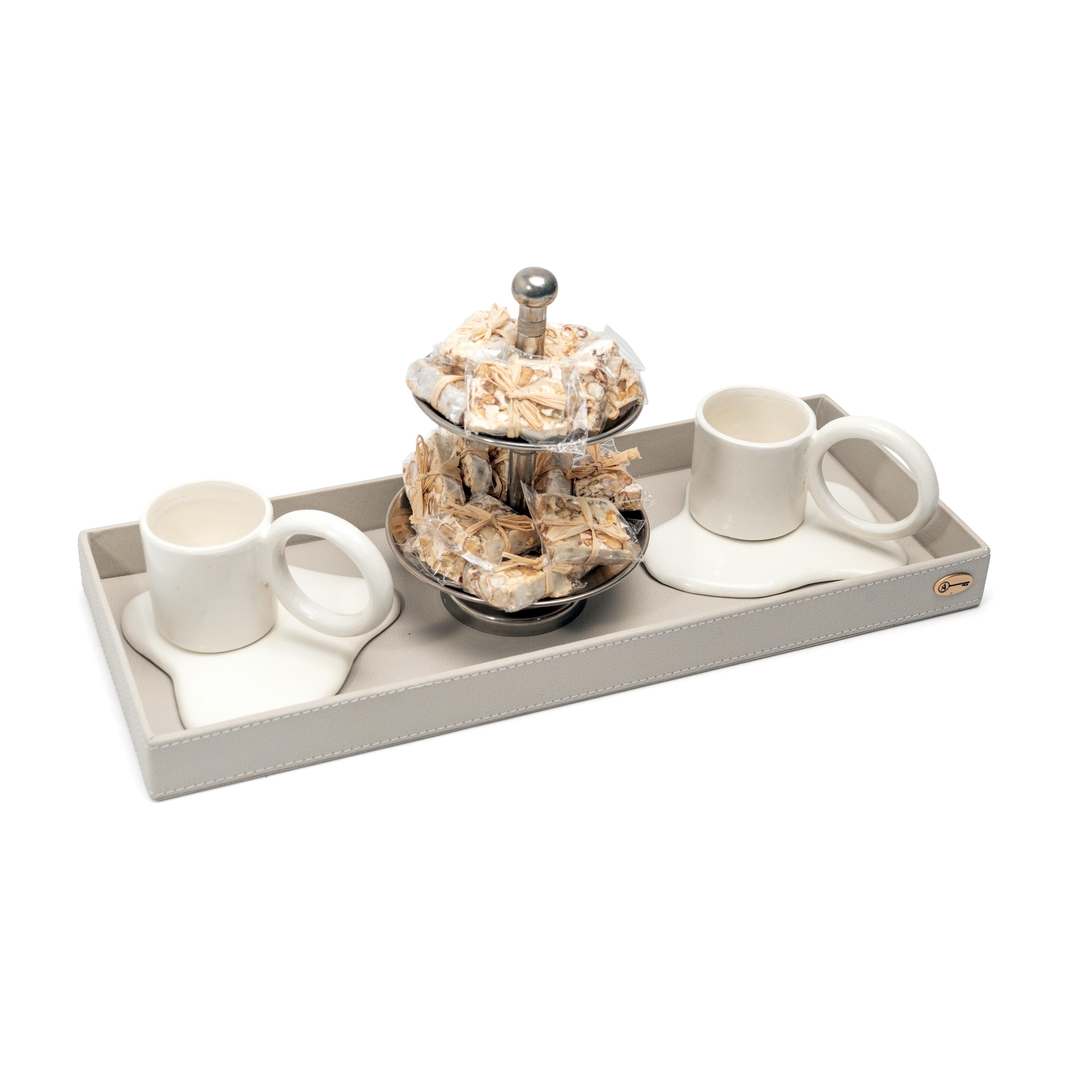 Plateau Pause Café avec Serviteur Nougat