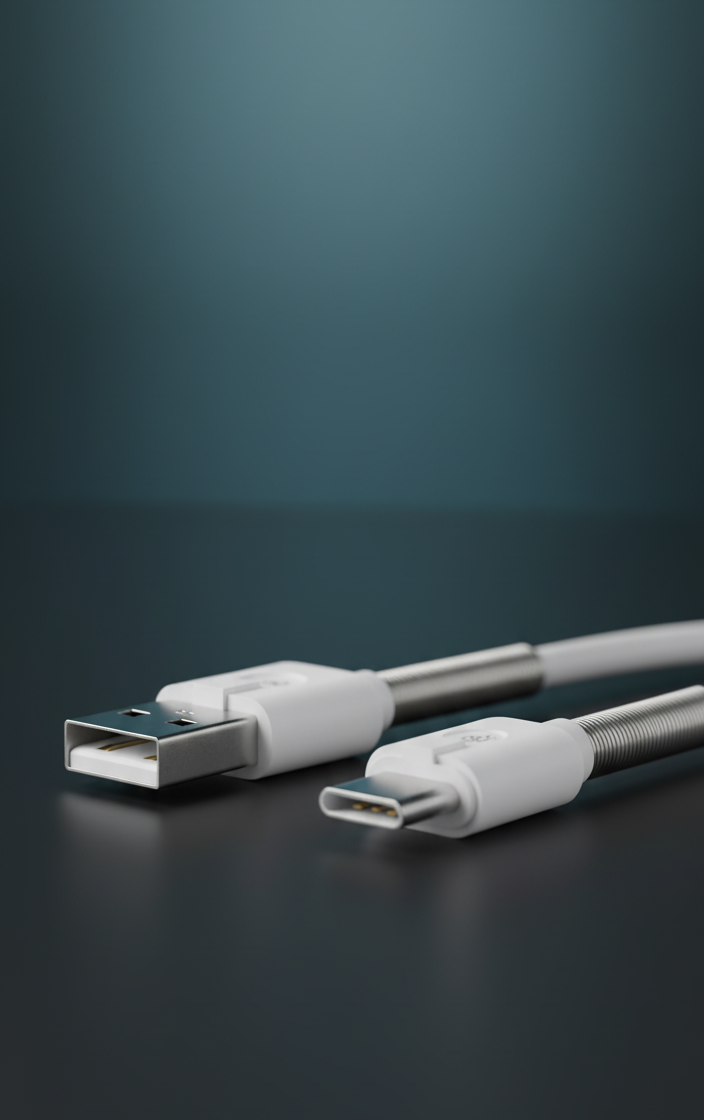 VC-06 – Câble USB vers Type-C avec Protection à Ressort thumbnail 3