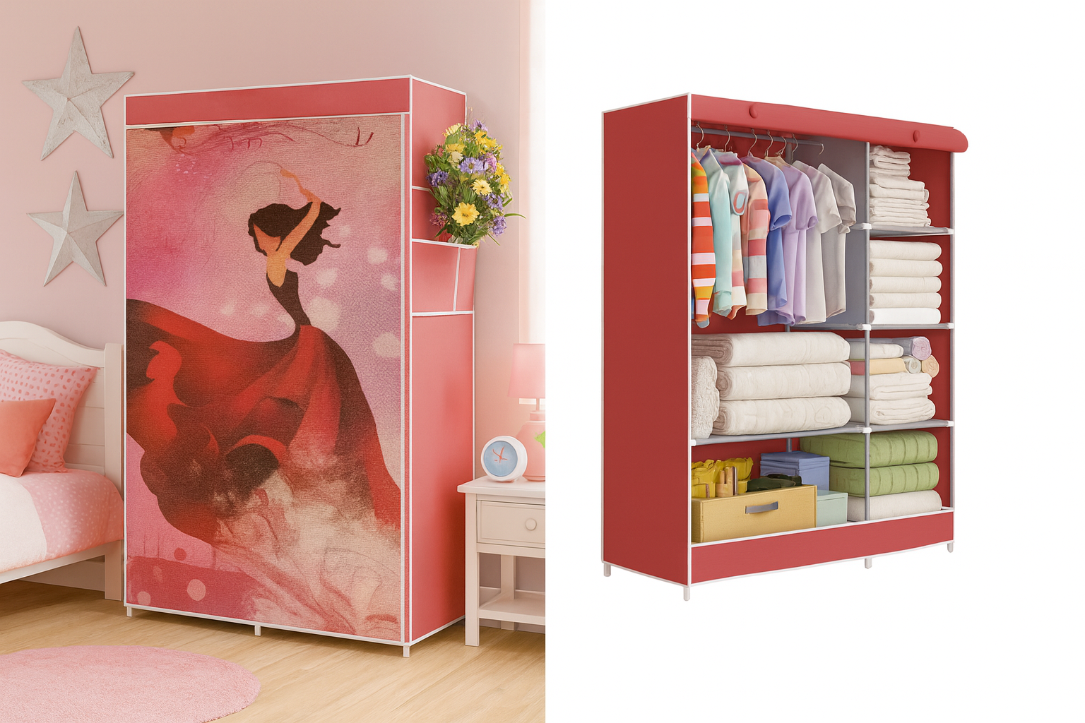 Armoire en tissu pliant, une solution stylée pour votre rangement