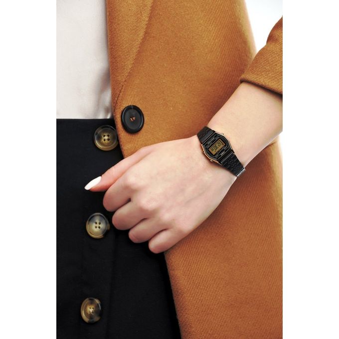 Montre pour Femme Bracelet en Métal à Placage Ionique Noir-la690wgb-1df thumbnail 3