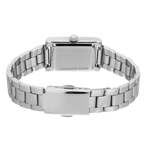 Casio Montre femmes rectangulaire marron Fil métallique Résistant à l'eau-ltp-1234dd-5adf