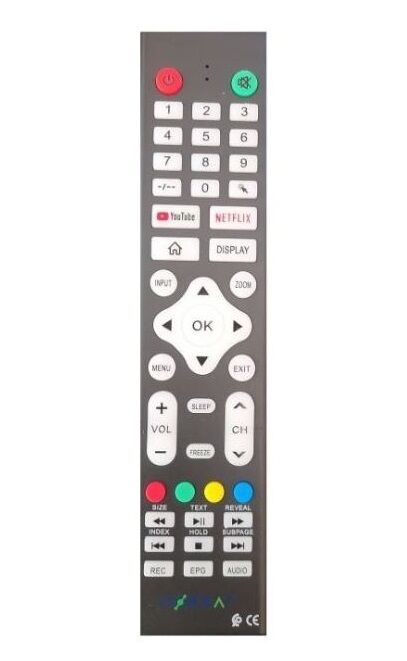 Télécommande Premium Pour Tv Morsat Et Vision Avec Youtube, Netflix, Menu D’affichage