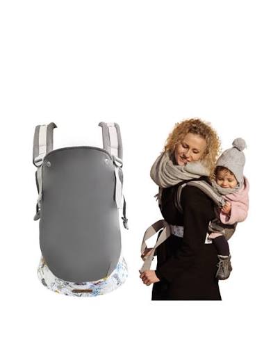 MoMi COLLET – Porte-Bébé Ergonomique et Physiologique – Portage Avant / Arrière – Réglable – Jusqu’à 15 kg - Couleur aléatoire