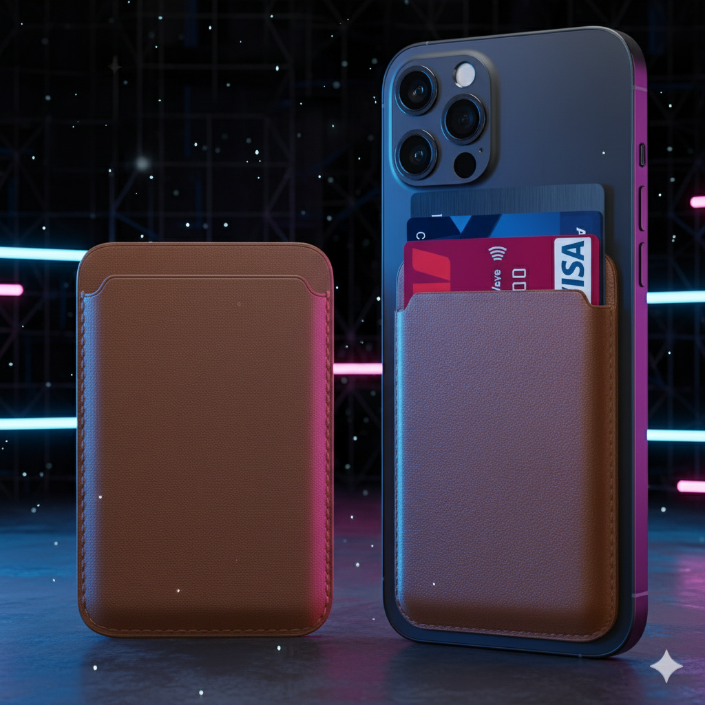 Portefeuille Magsafe En Cuir – Porte-cartes Magnétique Pour Iphone (jusqu’à 3 Cartes) thumbnail 3