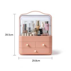 Organisateur Maquillage Premium LD-288 Étanche & Anti-Poussière Grand Espace Design Moderne & Portable ROSE