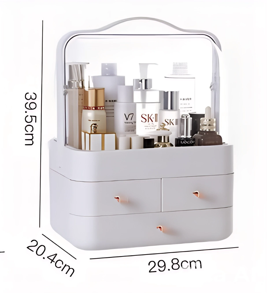 Organisateur Maquillage Premium LD-288 Étanche & Anti-Poussière Grand Espace Design Moderne & Portable