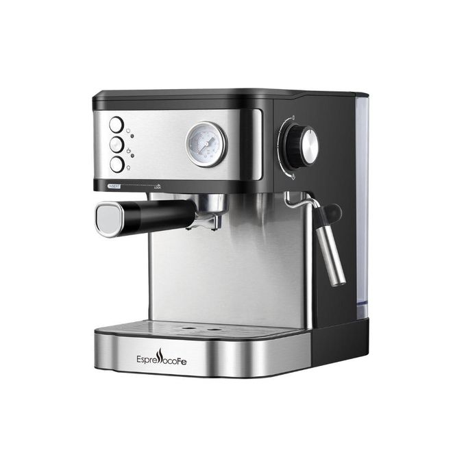 Machine à Café Espresso contrôle manuel 15 Bars, Réservoir 1,8L, Manomètre Intégré, Presscup-01