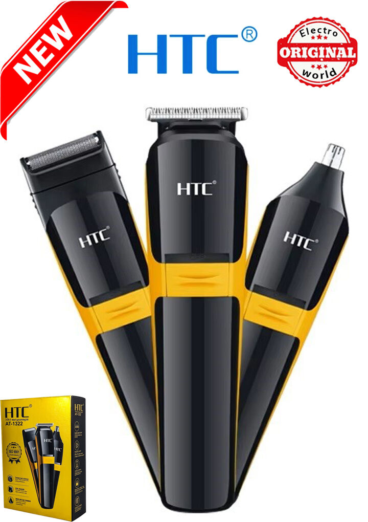 Tondeuse Cheveux 3 en 1 - HTC - AT-1322 - Sans Fil - Rechargeable - Lames Acier Inoxydable thumbnail 1