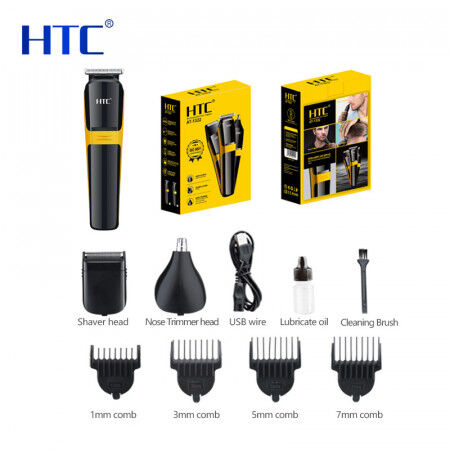 Tondeuse Cheveux 3 en 1 - HTC - AT-1322 - Sans Fil - Rechargeable - Lames Acier Inoxydable thumbnail 3