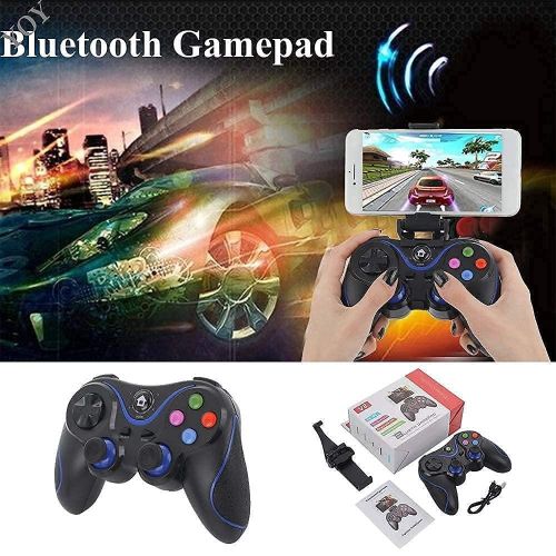 Manette de jeu sans fil Bluetooth 4.0 GSH V8 pour PC Windows 7/8/10/Switch Tv Box/Ordinateur portable/Smartphones -Noir-rouge