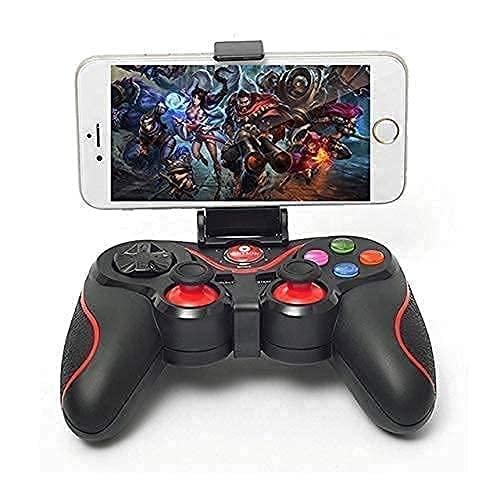 Manette de jeu sans fil Bluetooth 4.0 GSH V8 pour PC Windows 7/8/10/Switch Tv Box/Ordinateur portable/Smartphones -Noir-rouge thumbnail 3