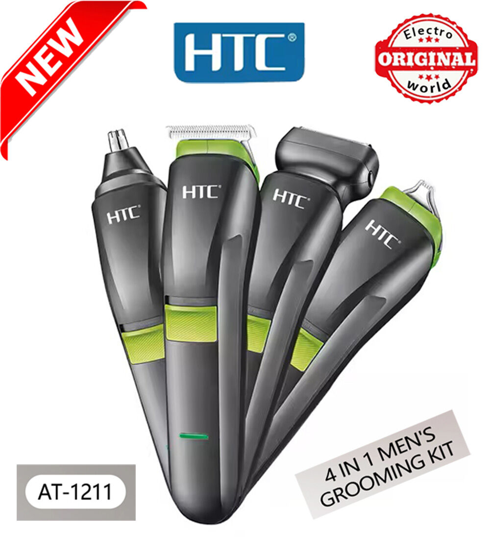 HTC AT-1211 – Kit de Toilettage 4 en 1 pour Hommes | Design de Luxe